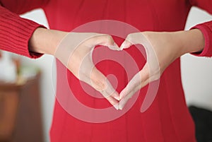 Making a heart shape